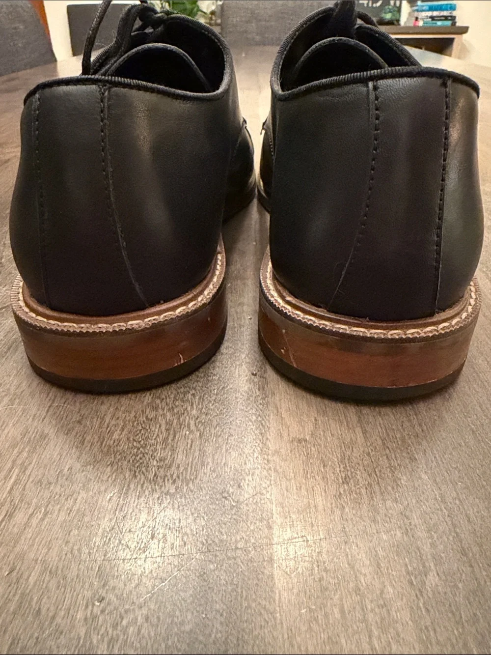 Vince Camuto Lamson Black Leather Cap Toe Oxford Dress Shoes Men's Size 11.5